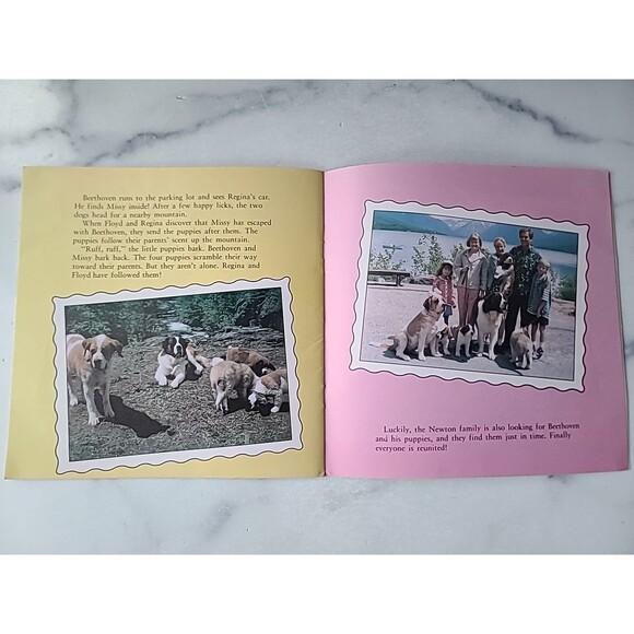 Beethoven's 2nd: Puppy Love Paperback Picture Book Dogs - Picture 7 of 10